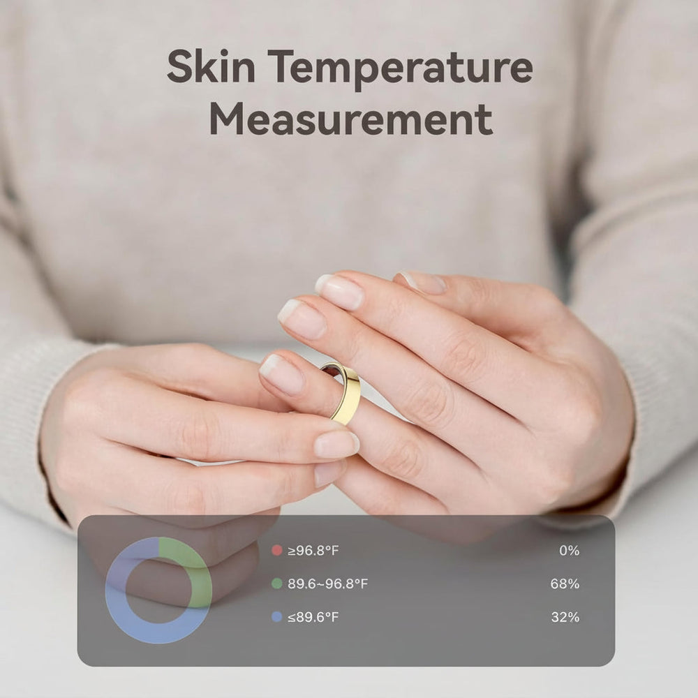 Smart Ring Fitness Tracker Health Monitor Waterproof Sleep Ring