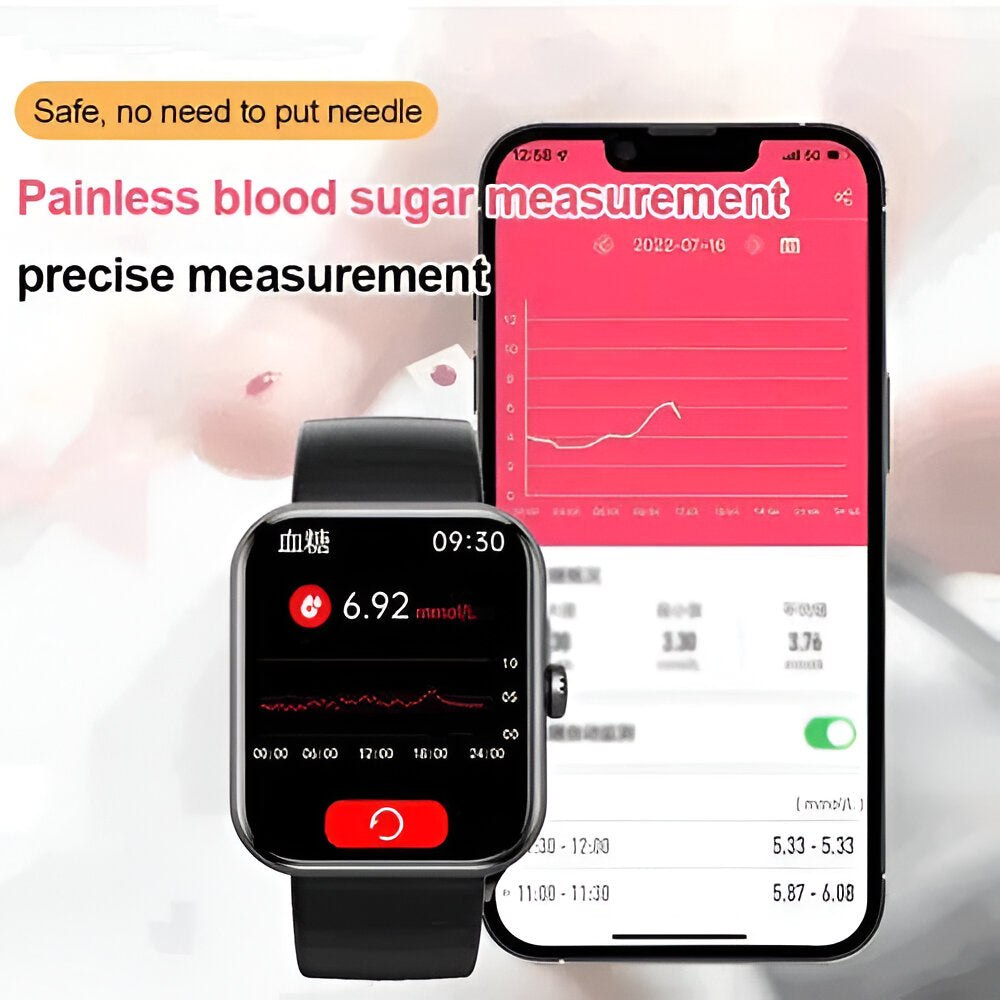 Smartwatch – Bluetooth Calling, Health Tracking & Silicone Strap