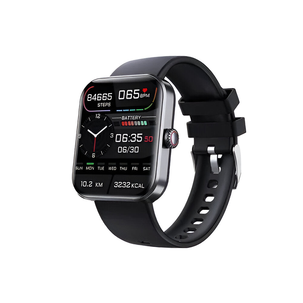 Smartwatch – Bluetooth Calling, Health Tracking & Silicone Strap