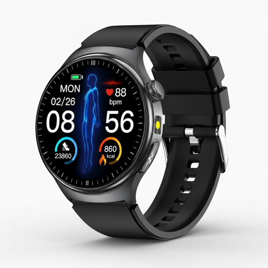 Smartwatch ECG Oxygen Monitor Health Tracking
