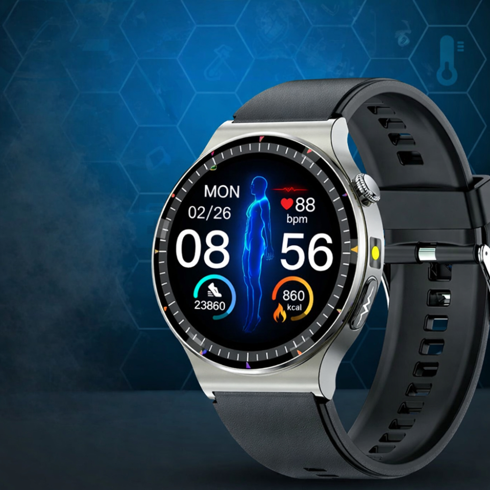 Smartwatch ECG Oxygen Monitor Health Tracking