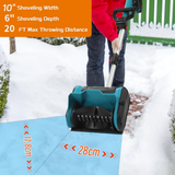 Snow Blower Cordless Battery Plastic Driveway Deck Sweeper