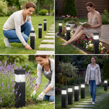 Solar LED Pathway Lights – Waterproof, Auto On/Off & Warm/Cool White