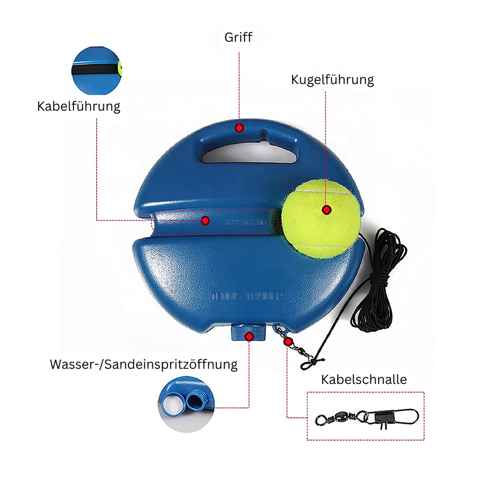 SoloServe – Tennis Trainer with Elastic Band