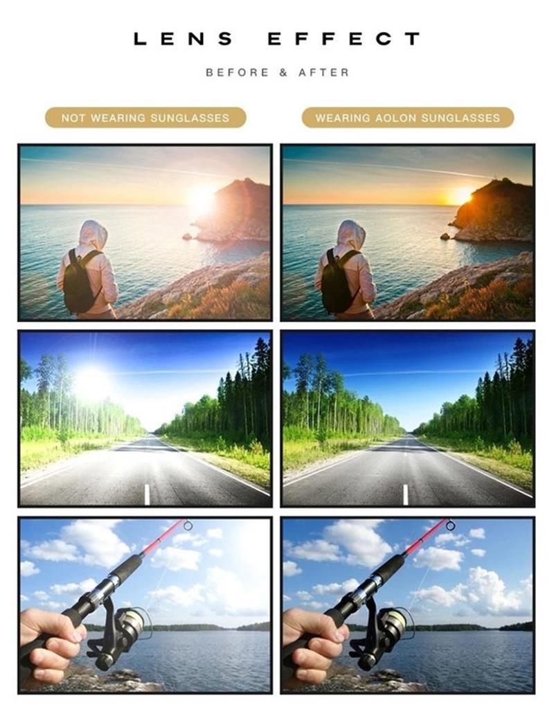 Photochromic Sunglasses – UV400 Polarized Lenses, Lightweight Alloy & Unisex