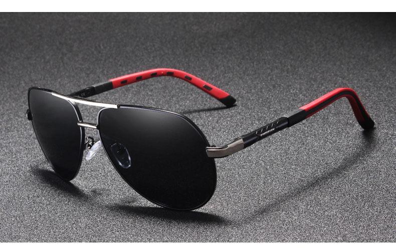 Polarized Aviator Sunglasses – UV400, Anti-Glare Metal Frame, Unisex