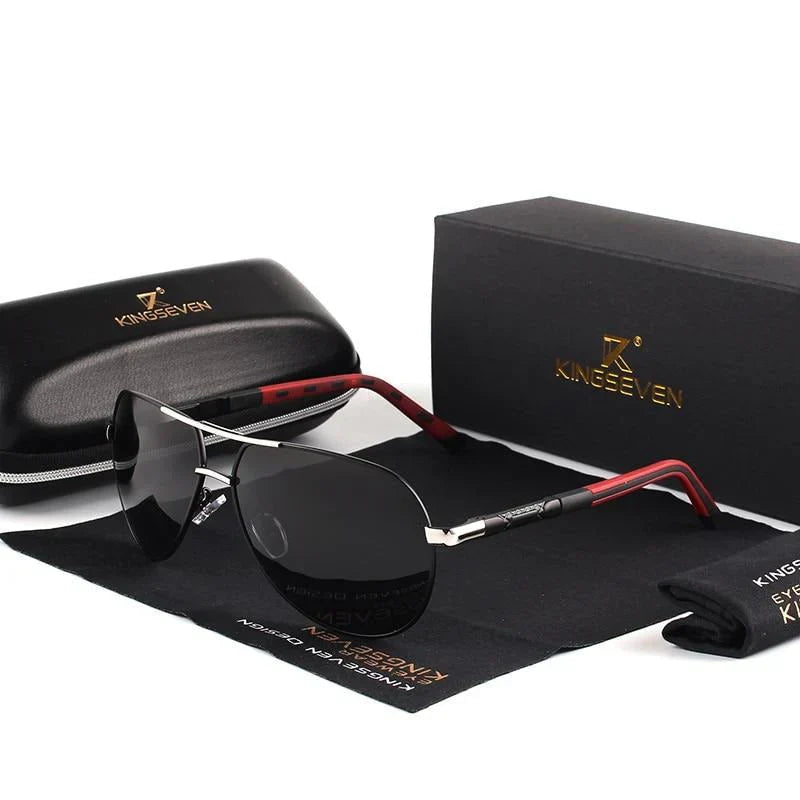 Polarized Aviator Sunglasses – UV400, Anti-Glare Metal Frame, Unisex