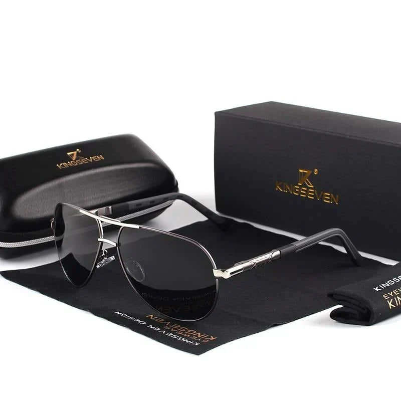 Polarized Aviator Sunglasses – UV400, Anti-Glare Metal Frame, Unisex