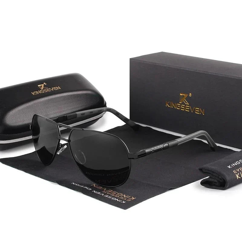 Polarized Aviator Sunglasses – UV400, Anti-Glare Metal Frame, Unisex