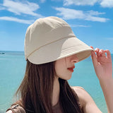 Unisex Foldable Sun Hat – UV Protection, Wide Brim & Breathable Cotton