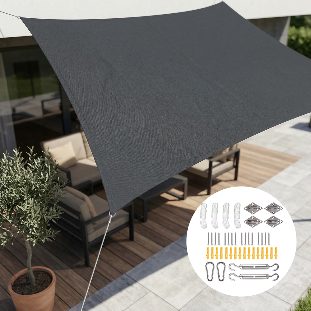 Rectangular Sun Shade Sail – Waterproof, UV Protection & 5 Sizes