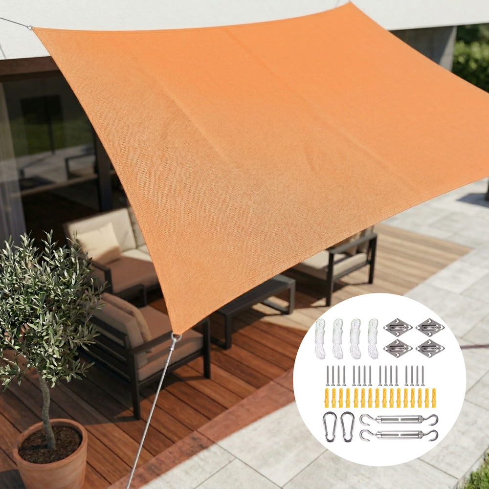 Rectangular Sun Shade Sail – Waterproof, UV Protection & 5 Sizes