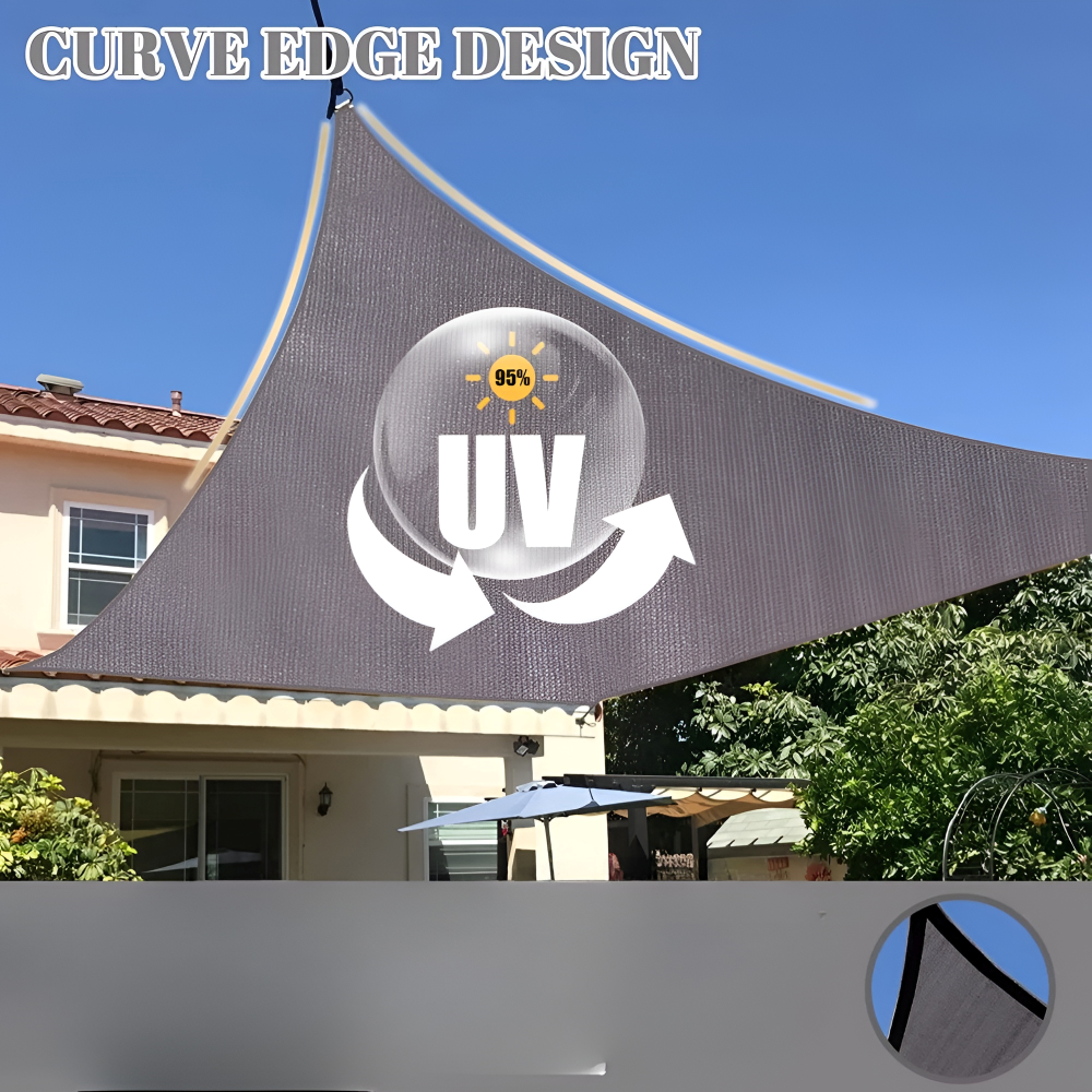 Rectangular Sun Shade Sail – Waterproof, UV Protection & 5 Sizes