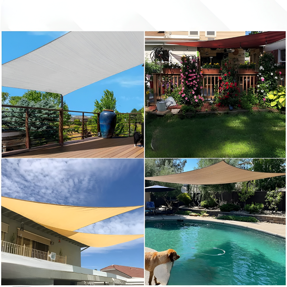 Rectangular Sun Shade Sail – Waterproof, UV Protection & 5 Sizes