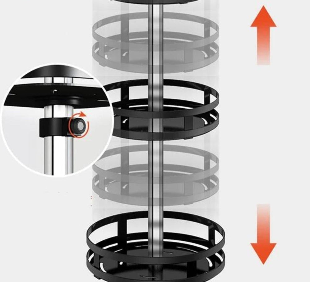 TwistRack 360° – Rotating Storage Rack