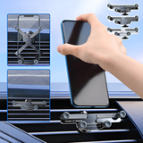 Car Phone Mount – 360° Rotation, Vent/Suction Clip & Aluminum Build