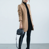 Stand-up collar coat - Valentina