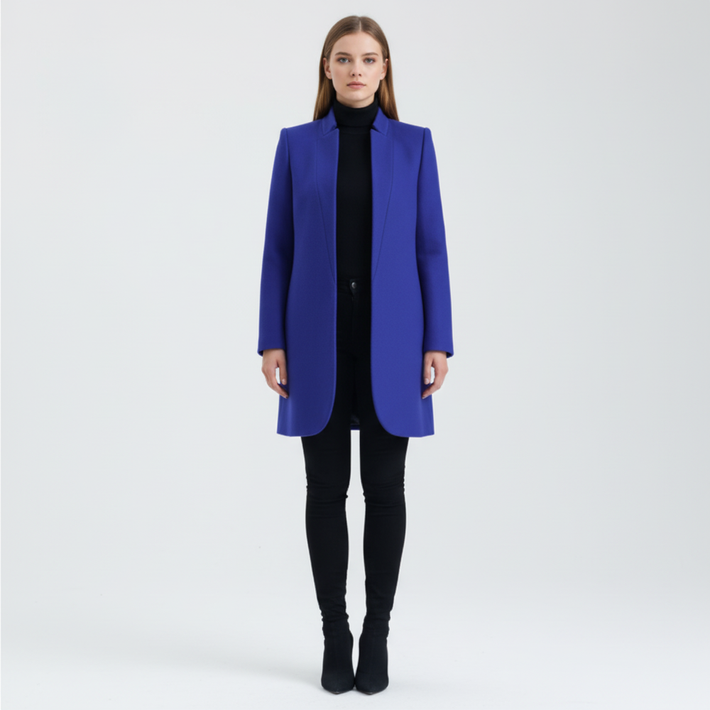 Stand-up collar coat - Valentina