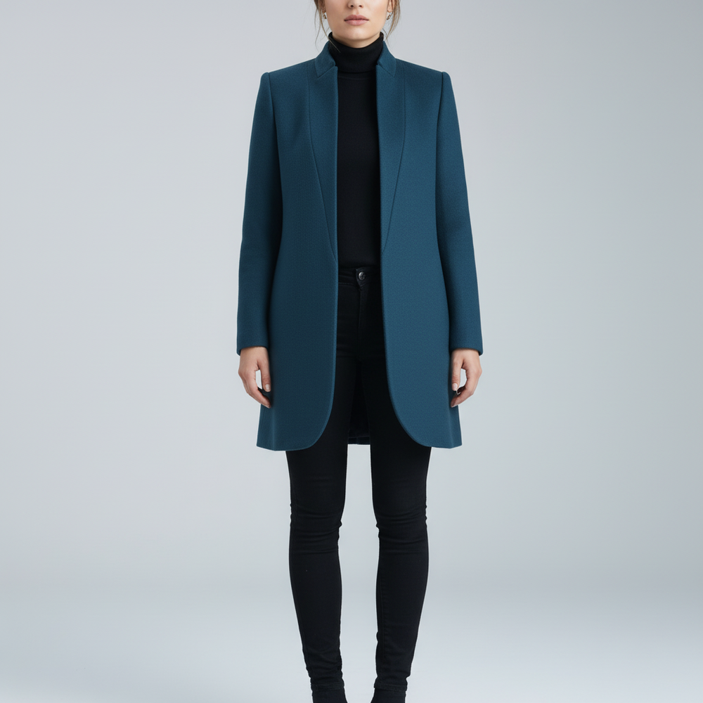 Stand-up collar coat - Valentina
