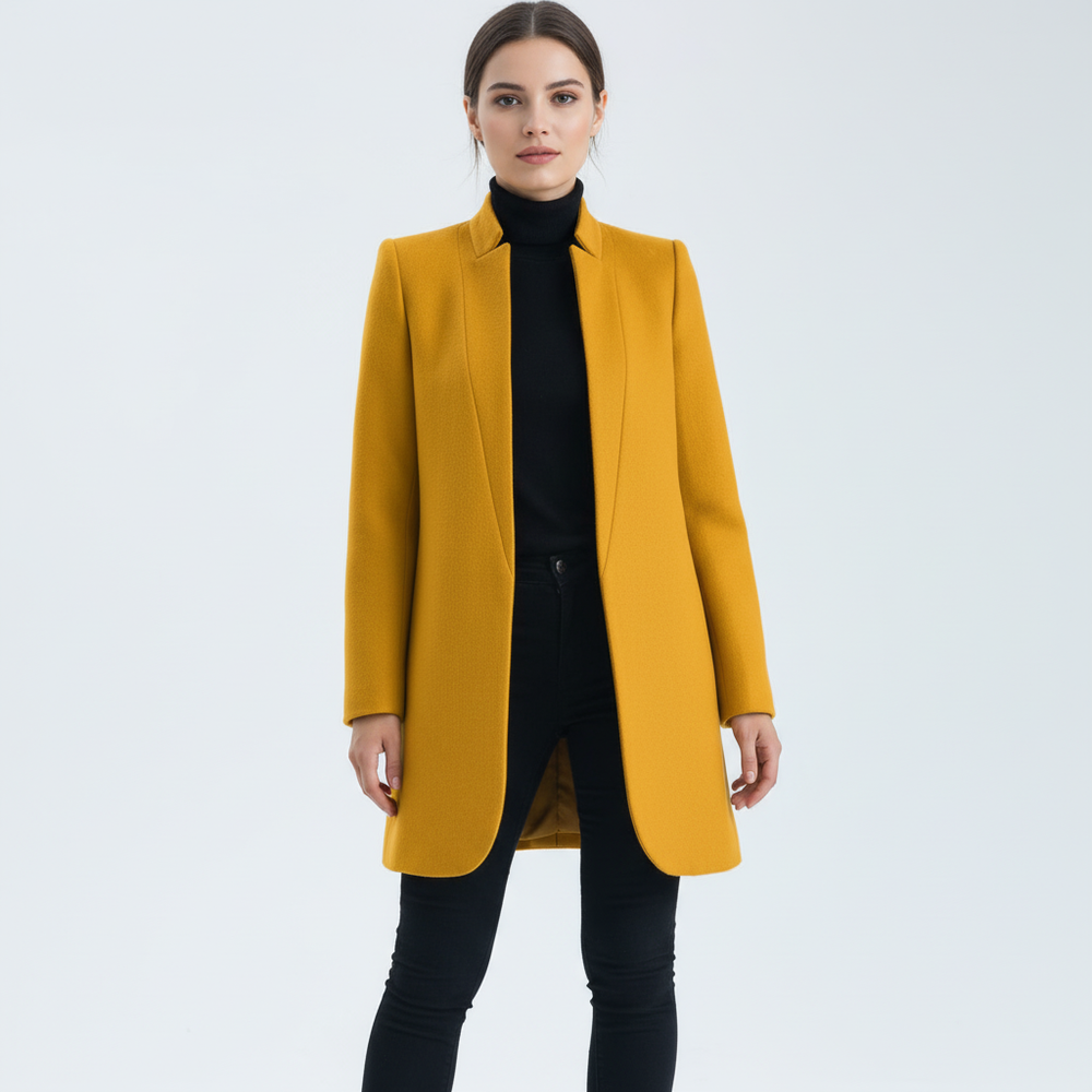 Stand-up collar coat - Valentina