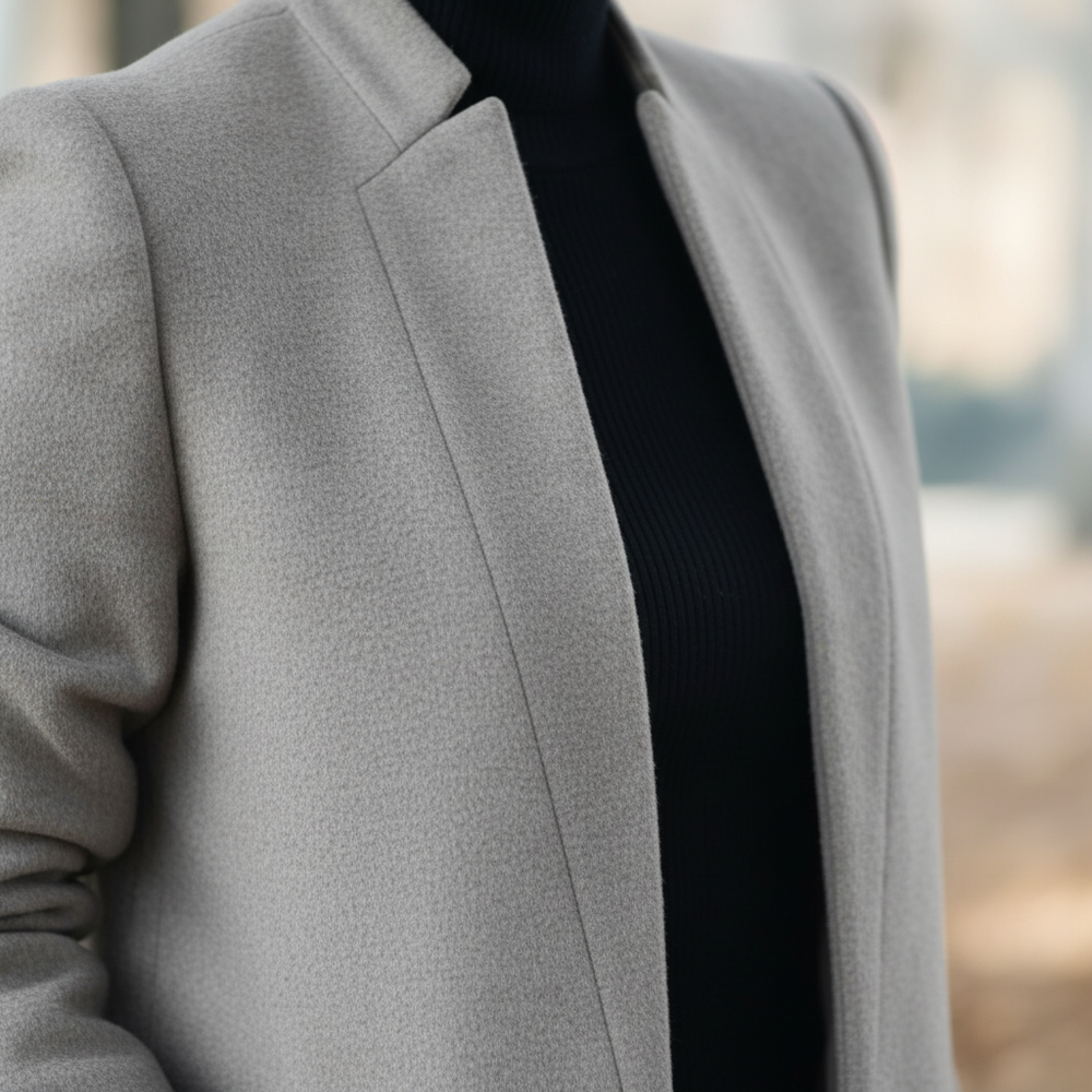 Stand-up collar coat - Valentina