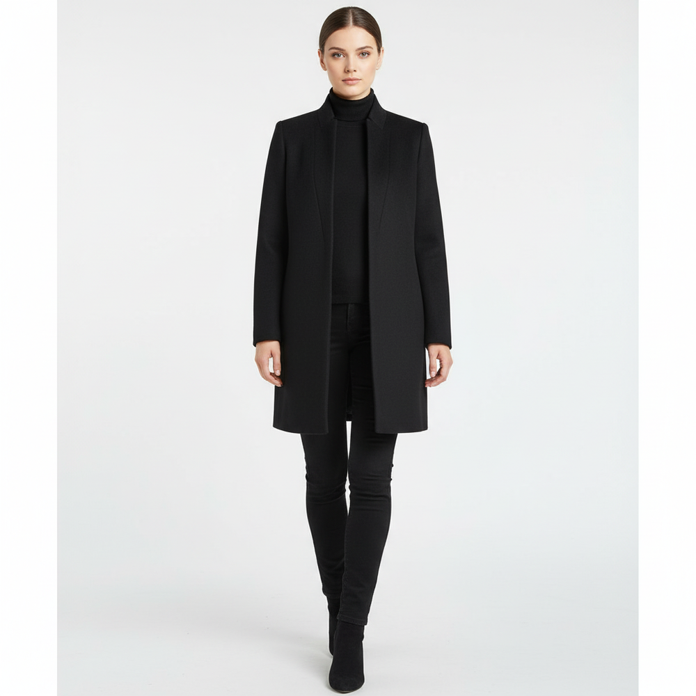 Stand-up collar coat - Valentina