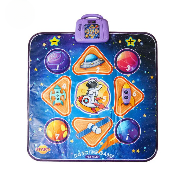 Kids Interactive Dance Mat – Bluetooth, 4 Game Modes, 6 Levels & LED Lights