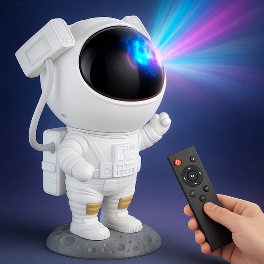 Astronaut Star Projector – LED Night Light, Room Decor & Remote Control