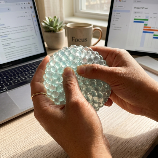 Stress Ball – Sensory Texture, Squeeze Design & Desk-Friendly Fidget Toy