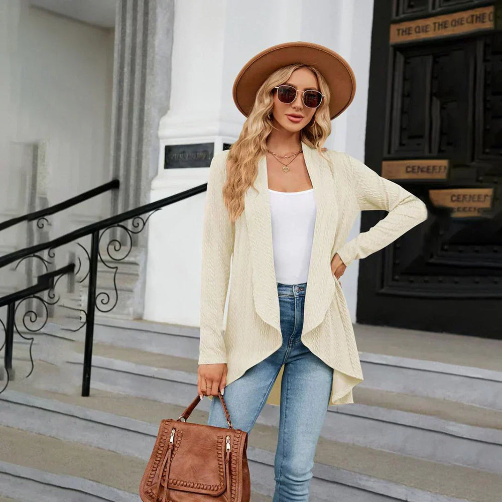 Cardigan with Open Front - Brigitte