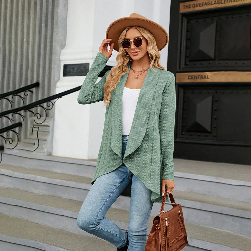 Cardigan with Open Front - Brigitte