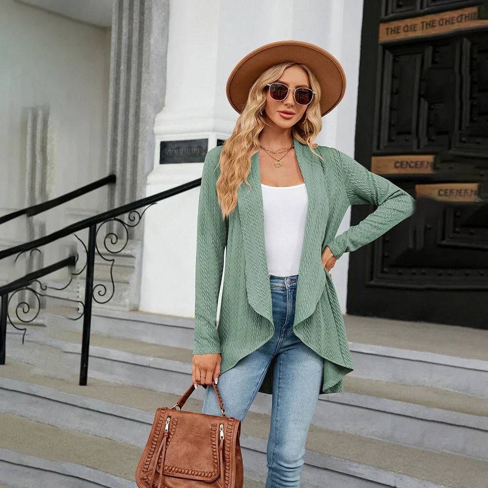 Cardigan with Open Front - Brigitte