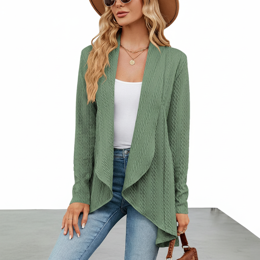 Cardigan with Open Front - Brigitte