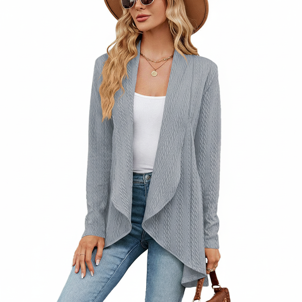 Cardigan with Open Front - Brigitte