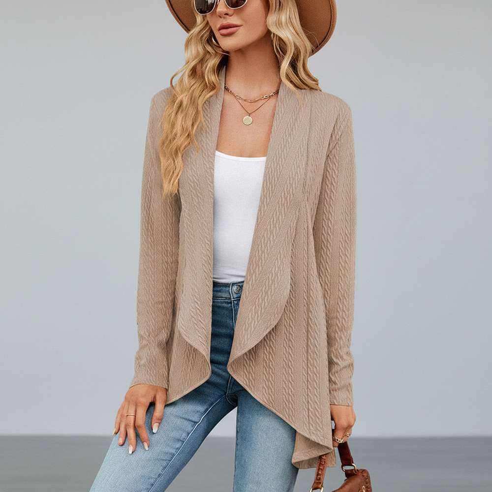 Cardigan with Open Front - Brigitte