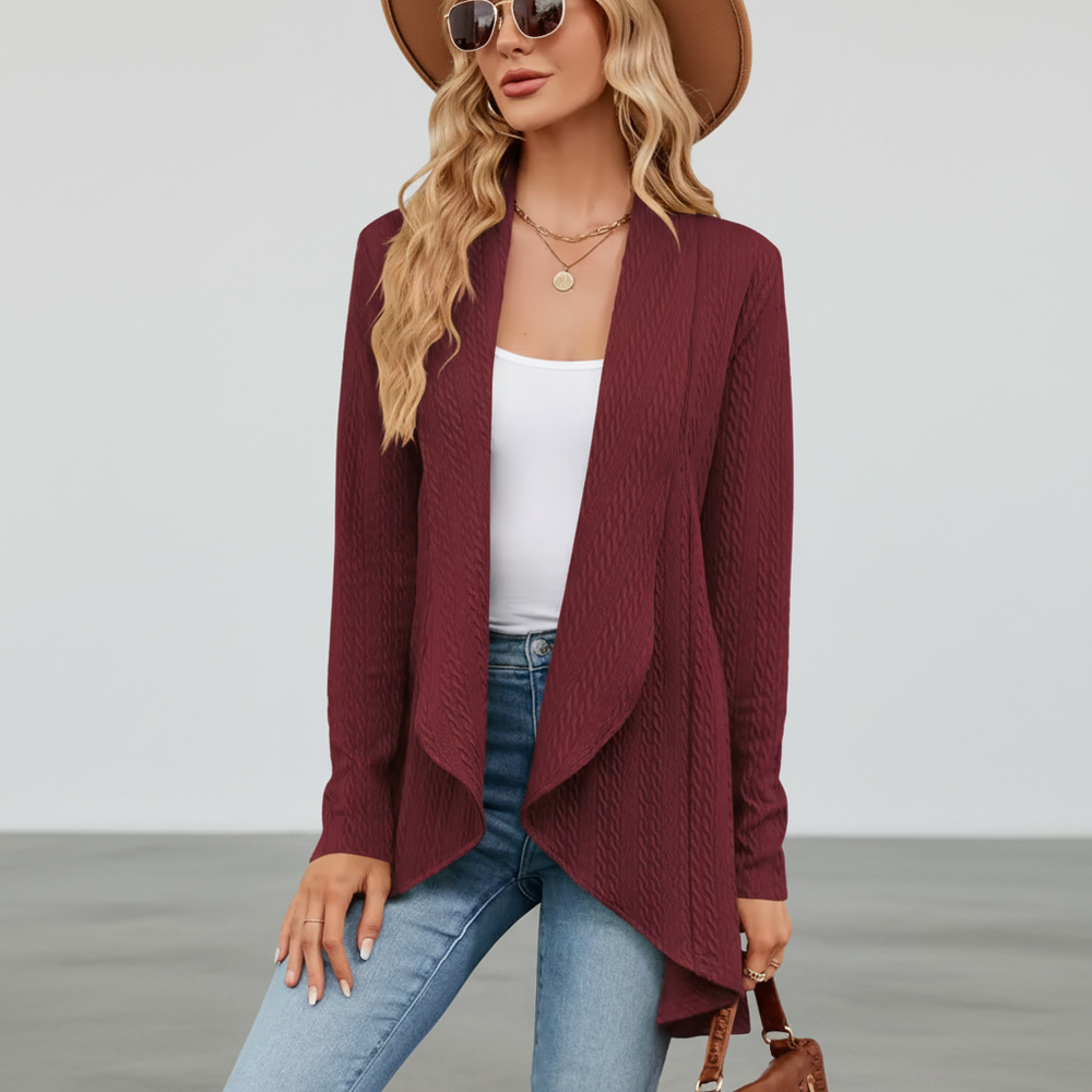 Cardigan with Open Front - Brigitte