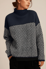 Women's Knit Sweater – Stand Collar
