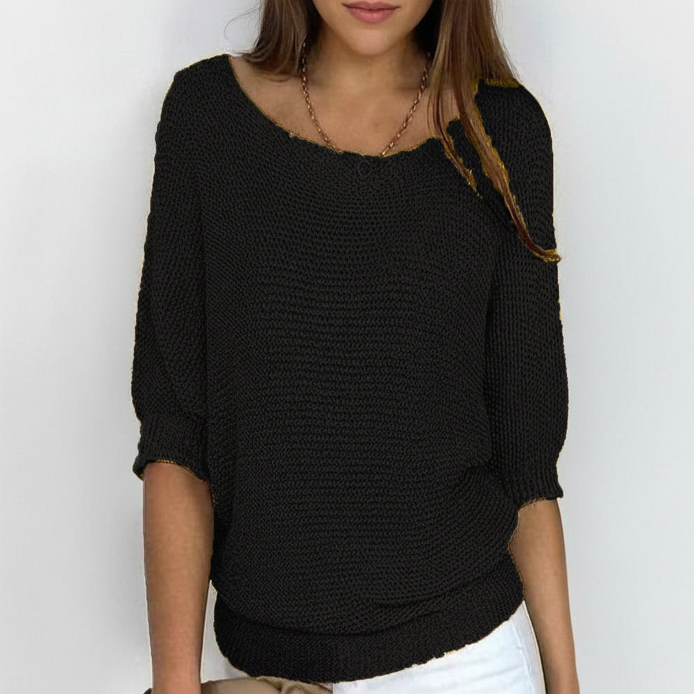 Sweater with Batwing Sleeves - Gabriele - 9