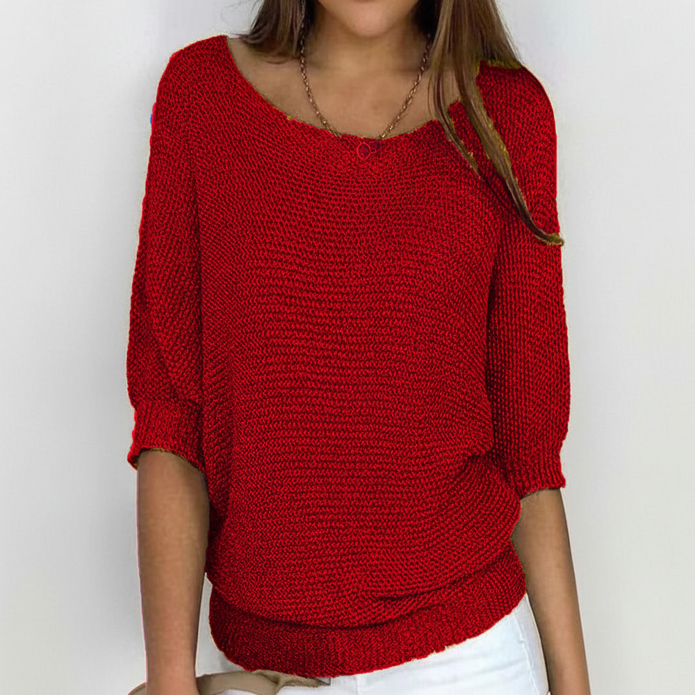 Sweater with Batwing Sleeves - Gabriele - 10