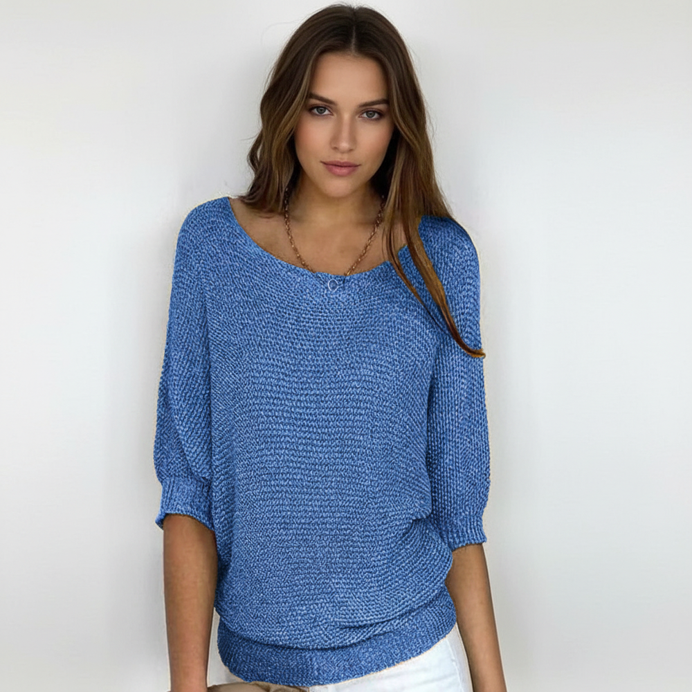 Sweater with Batwing Sleeves - Gabriele - 11