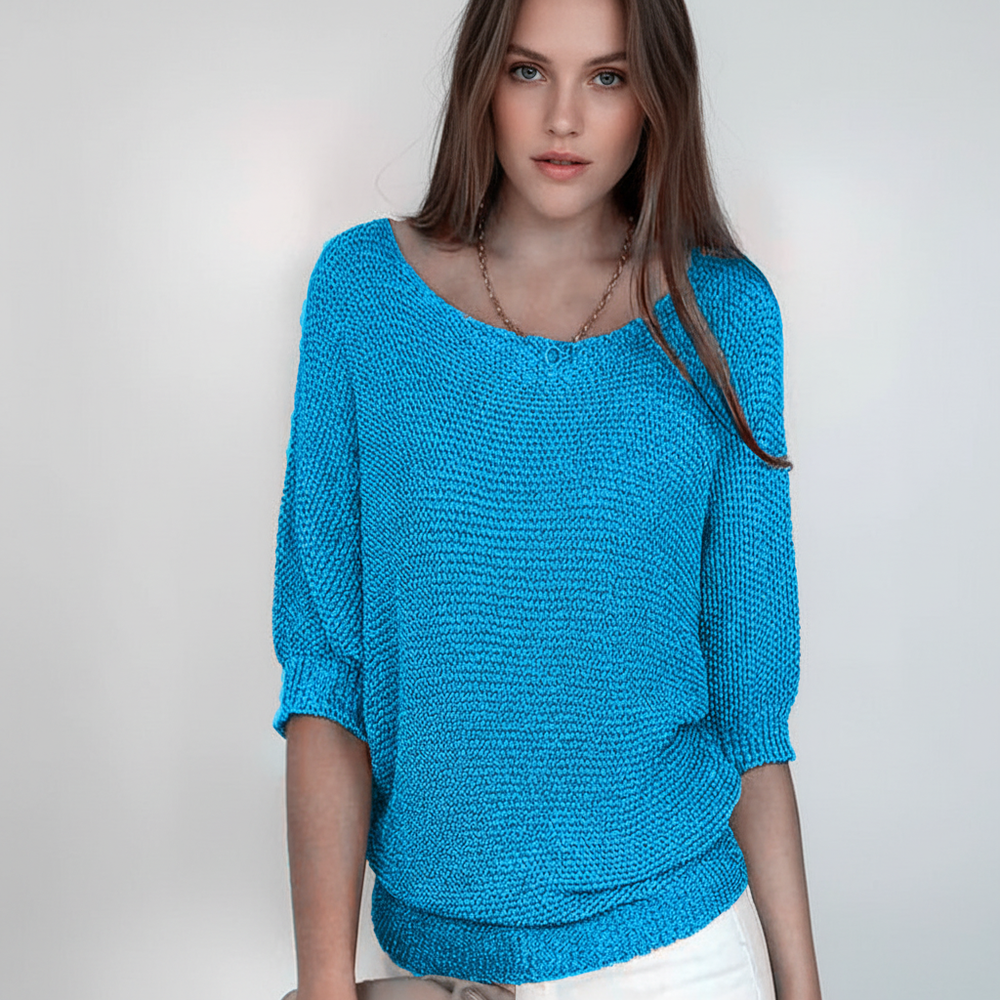Sweater with Batwing Sleeves - Gabriele - 12