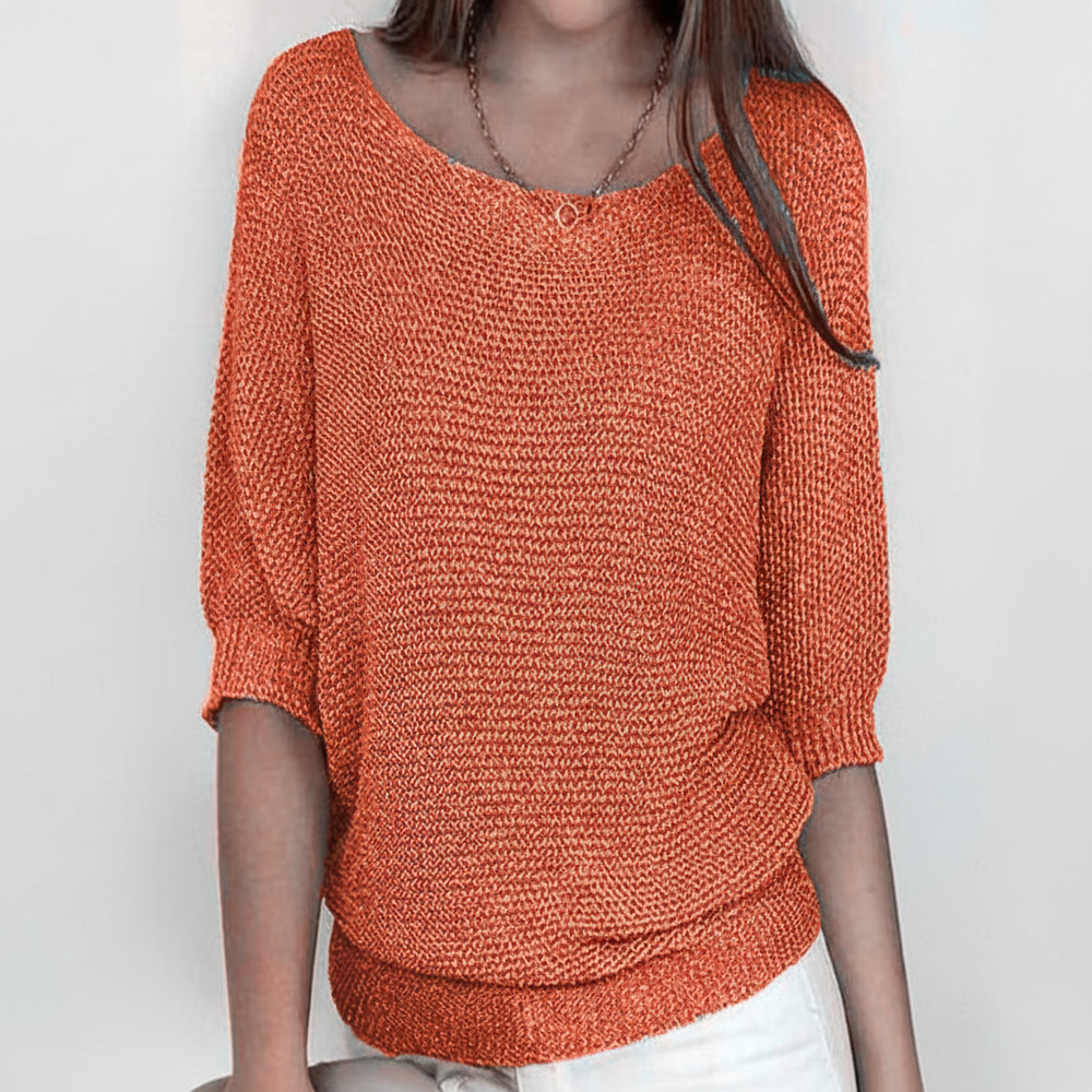 Sweater with Batwing Sleeves - Gabriele - 13
