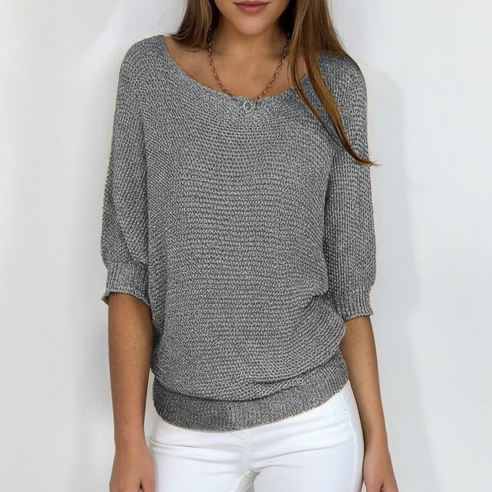 Sweater with Batwing Sleeves - Gabriele - 5