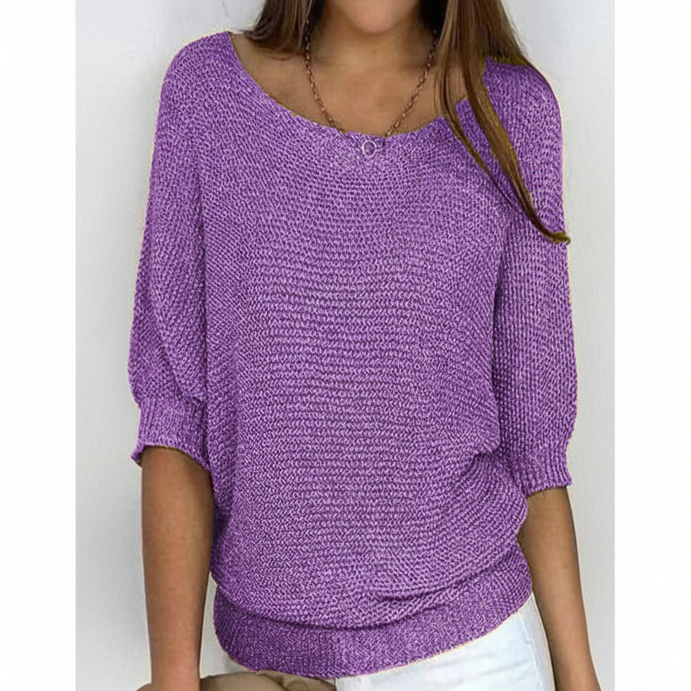 Sweater with Batwing Sleeves - Gabriele - 7