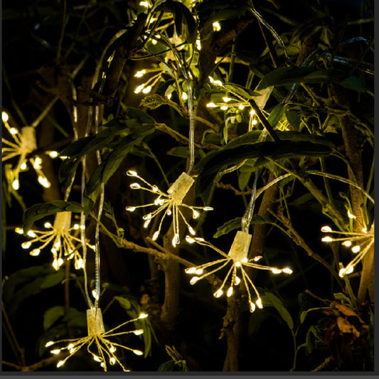 LED Fairy String Lights – Starburst Cluster, Copper Wire & Garland Style