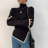 Ladies' Sweater with High Neck - Selina
