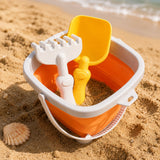 Summer Beach Toys Foldable Sand Bucket Kids Outdoor Play Set