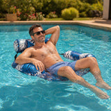 Inflatable Pool Lounger Chair – Floating Design, Foldable Storage & Summer Use