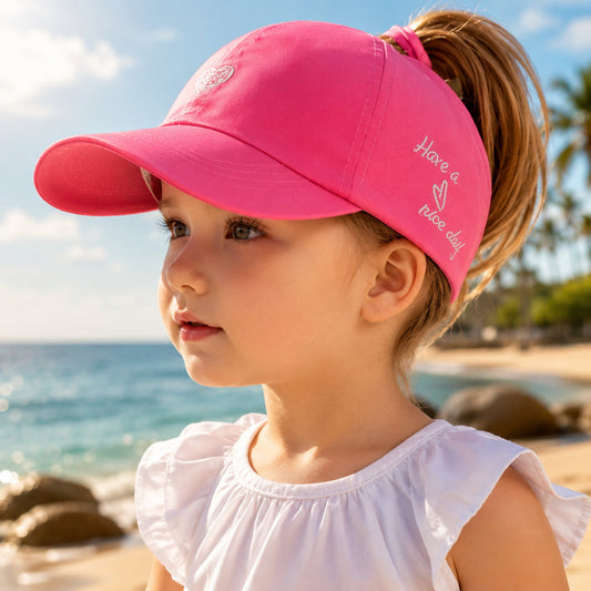 Kids Baseball Cap – Ponytail, Sun Protection & Summer Style