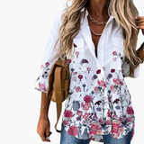 Women's Summer Top – Butterfly Print, Lightweight Fabric & Relaxed Fit